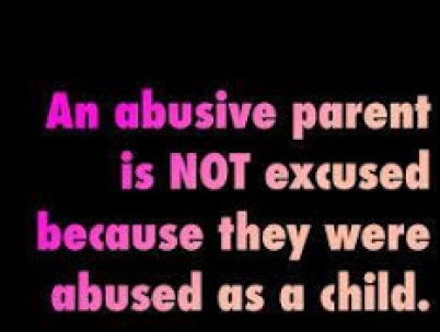 abusive parent no excuse