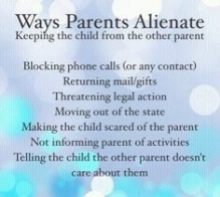 ways parents alienate